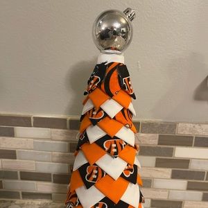 Cincinnati Bengals Christmas tree, handmade
